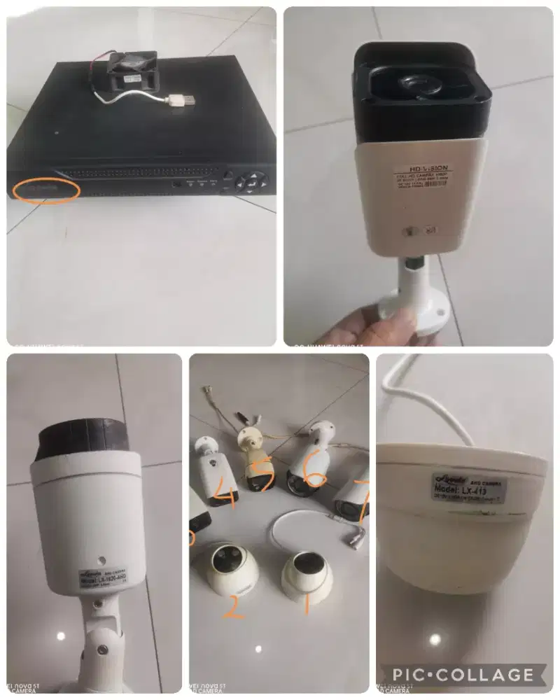 Dijual satu set CCTV lengkap 8 Channel