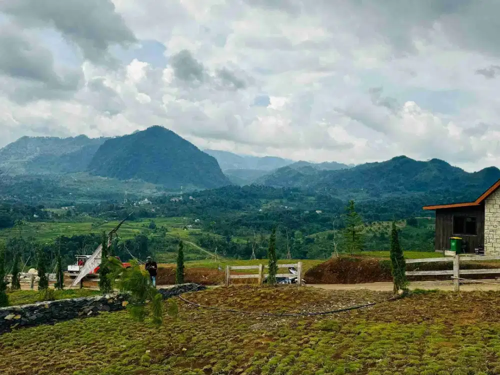 Di Jual Kavling Villa Exklusife di Puncak Dua View pegunungan dan udara sejuk Segar