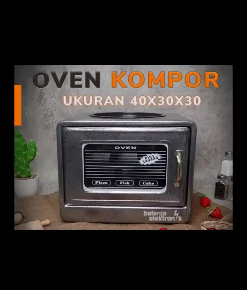 Oven Kompor Serbaguna Cake Pizza Ikan Bonus 4 Loyang