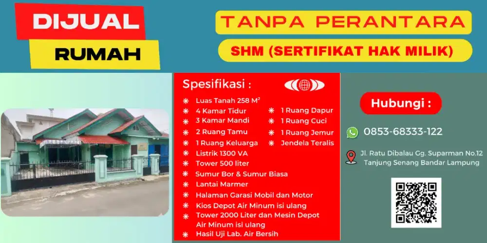 Dijual Rumah Pribadi Tanpa Perantara