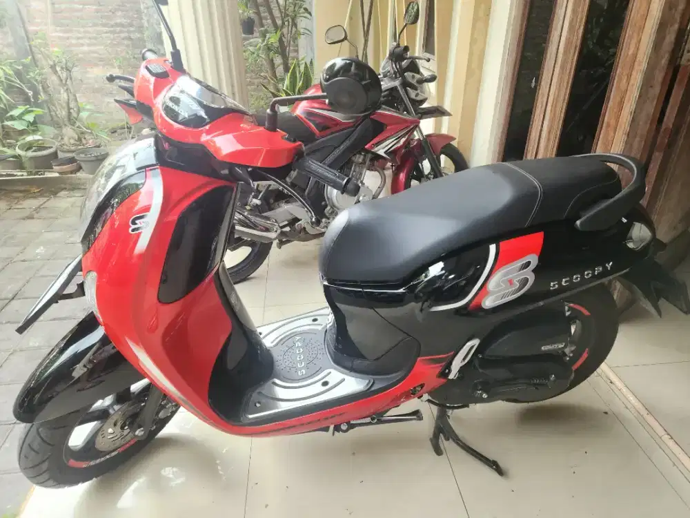 Scoopy model baru merah hitam 2025 gbm