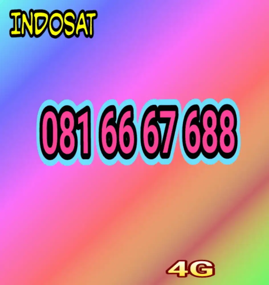 Kartu Indosat 10digit super top urut