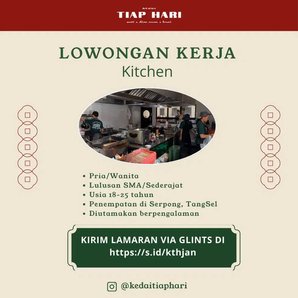 LOKER: Kitchen Crew