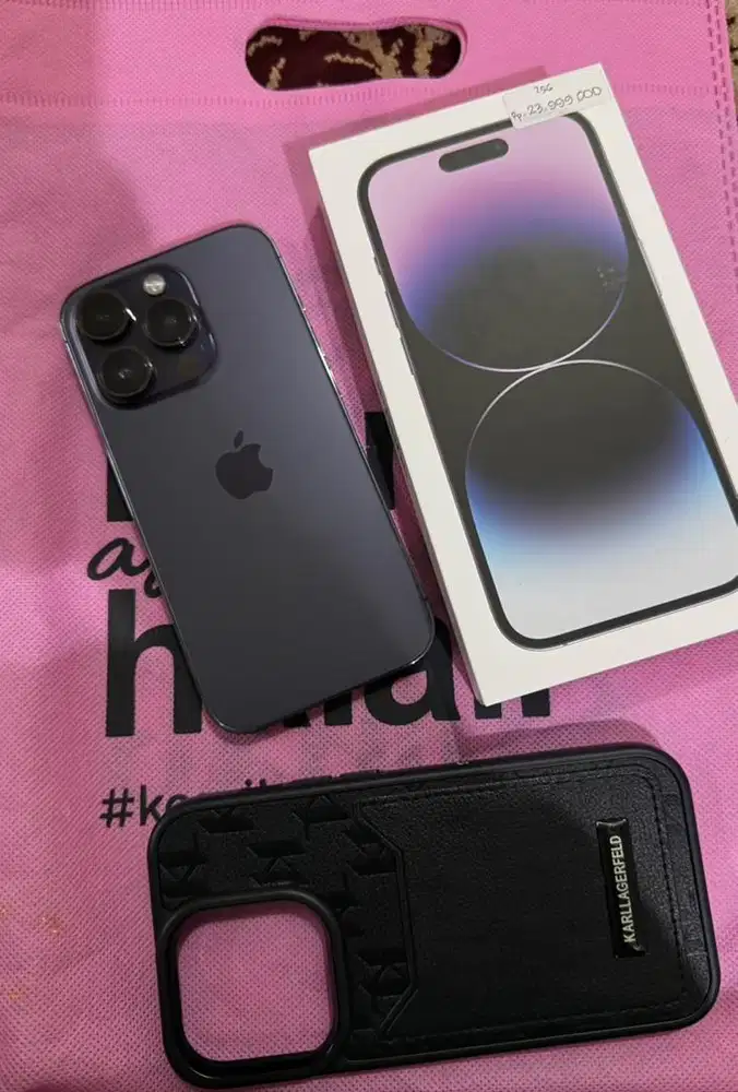 Iphone 14 Pro 256 gb Deep Purple siap pakai