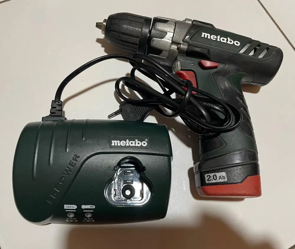 Bor cordless Metabo Powermaxx 12,Germany,Normal,Baterai Awet