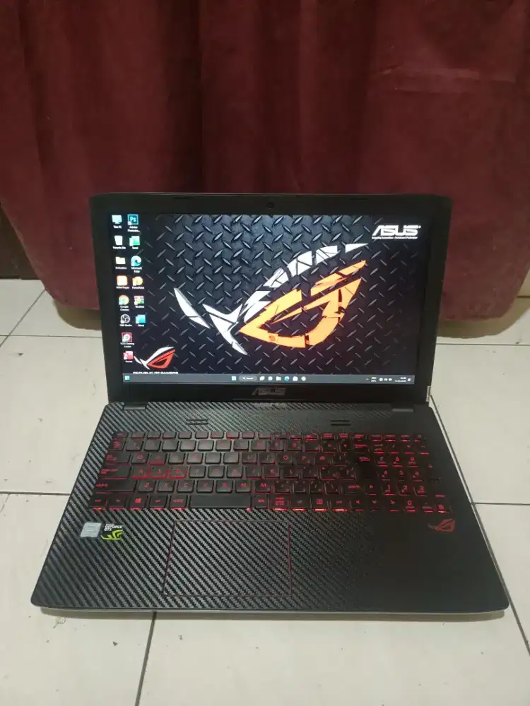 Dijual Asus ROG GL552VW intel i5 gen6 ( ram 16/ ssd 256 gb )