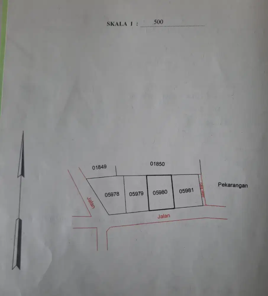 Pekarangan 101 m2 di Brosot,Kulonprogo