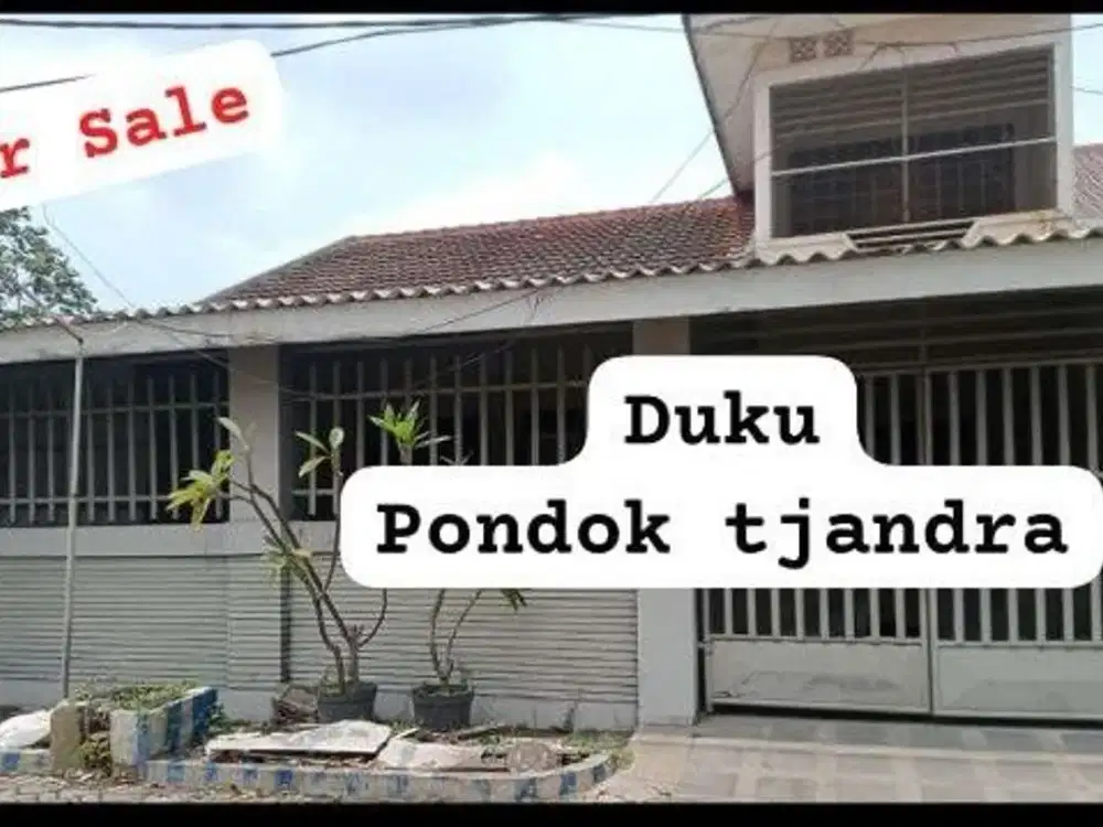 For Sale Rumah 1,5 lantai Duku - Pondok Tjandra