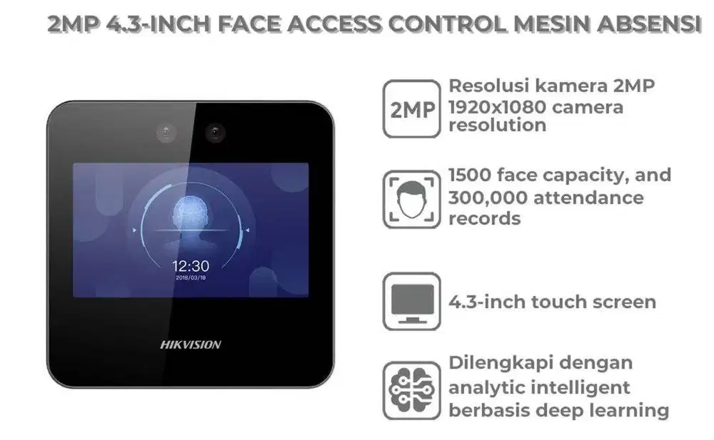 JUAL PAKET FACE ACCESS CONTROL + PASANG | JAKARTA