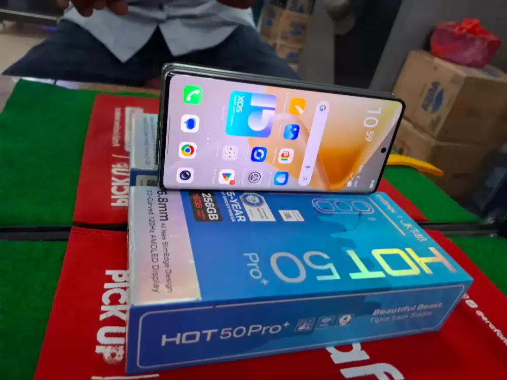 INFINIX HOT 50 PRO + 8/256 GB mulus ky Baru no minus lengkap