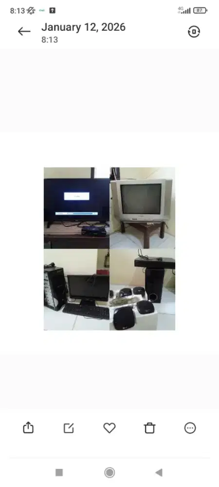 Borong elektronik perlu di service/ apa adanya