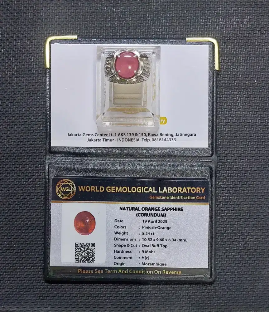 Natural Orange Sapphire