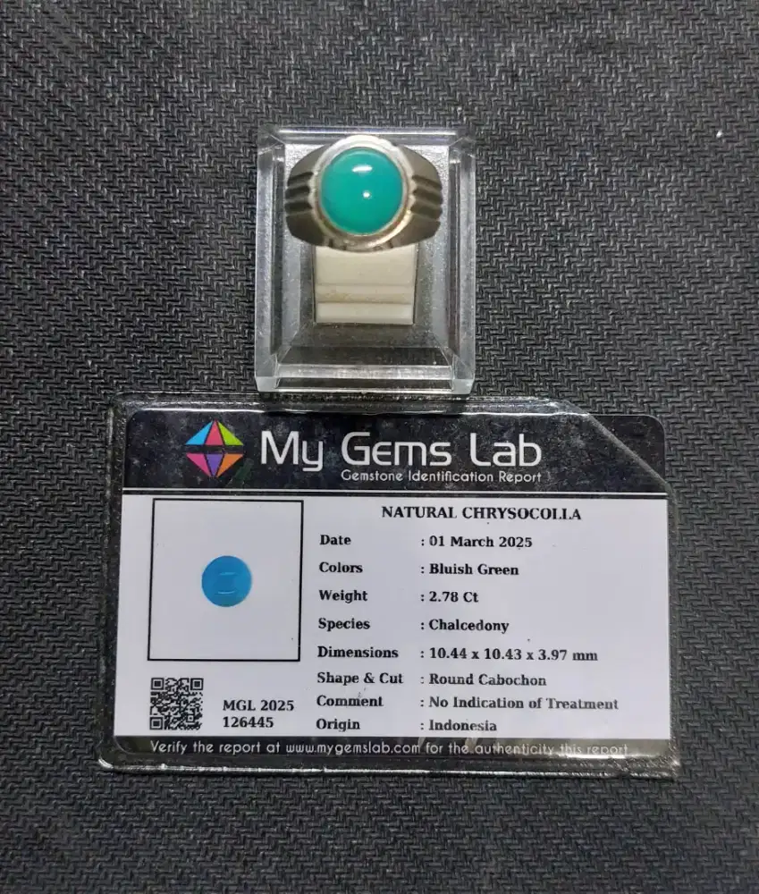 Natural Chrysocola (Bacan)