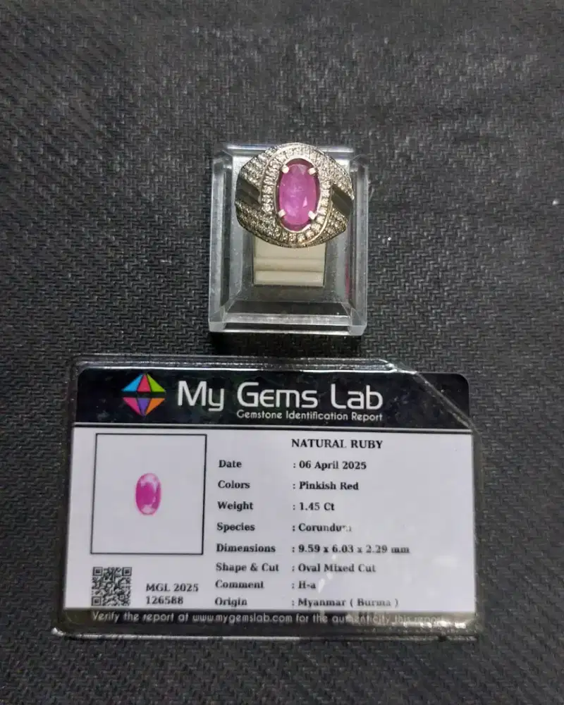 Natural Pinkish Red Ruby