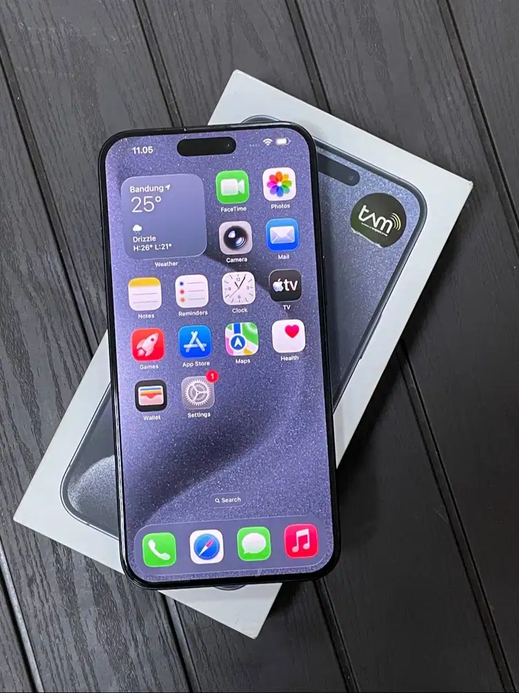 iPhone 15 Pro Max 256gb Blue Titanium iBox Mulus Fullset Original