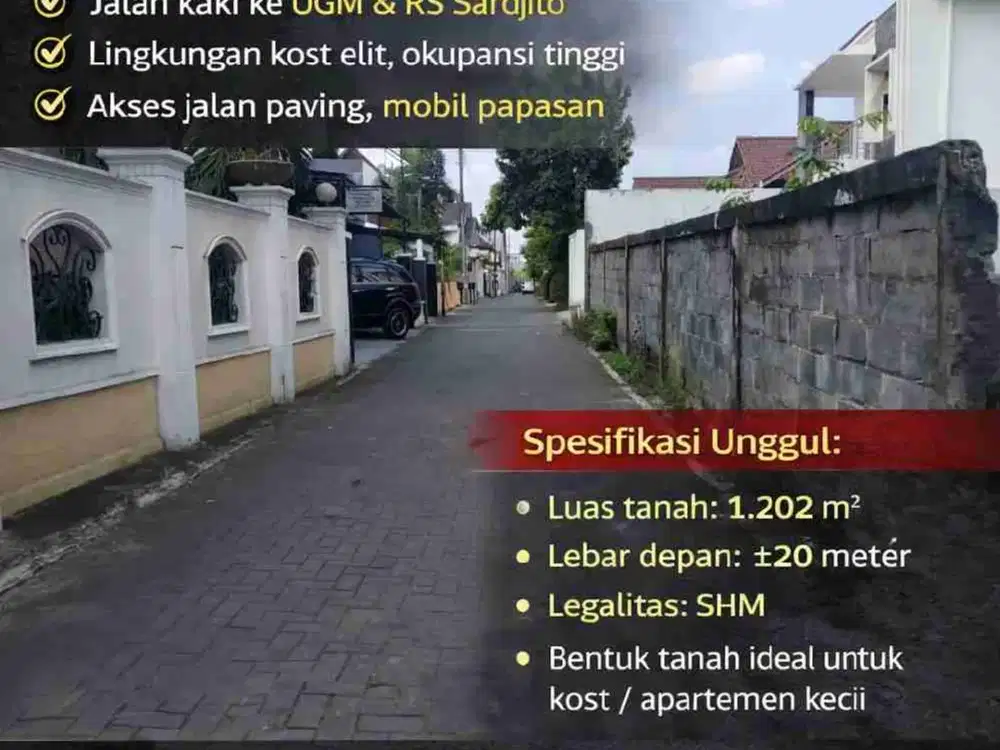 OPEN LAGI! TANAH EMAS POGUNG – RING 1 UGM & RS SARDJITO