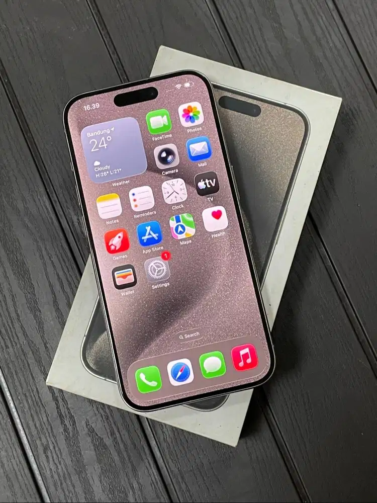 iPhone 15 Pro 128gb Natural Titanium iBox Mulus Fullset Original