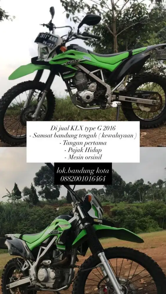 kawasaki klx type G 2016