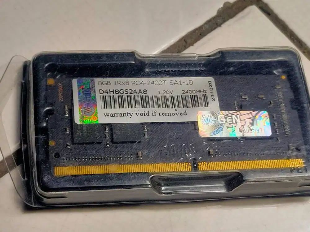 Ram Sodimm/Laptop/AIO V-GEN 8gb DDR4 Lifeteime warranty