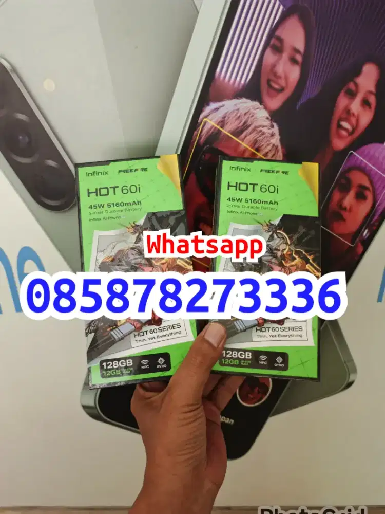Berminat silahkan WA Infinix Hot 60i NFC 6+6/128 Garansi resmi 1thn