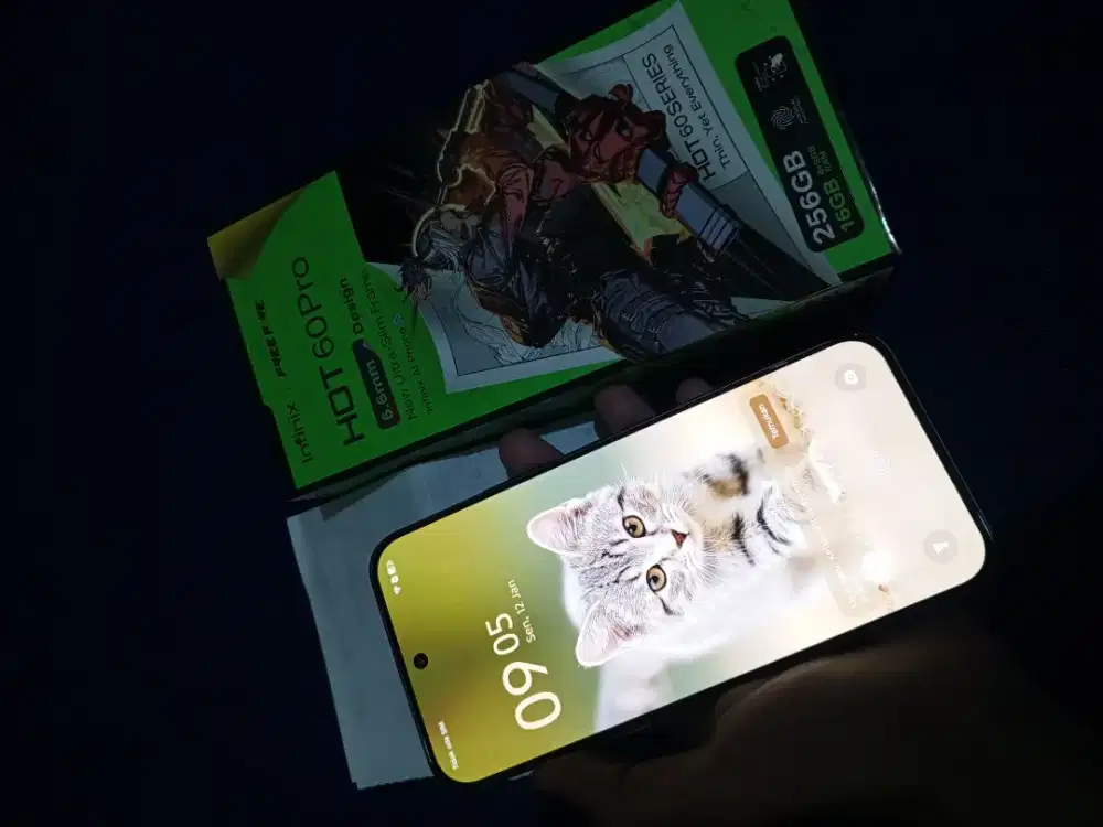 infinix hot 60 pro ram 8+8/258 sebulan pemakaian