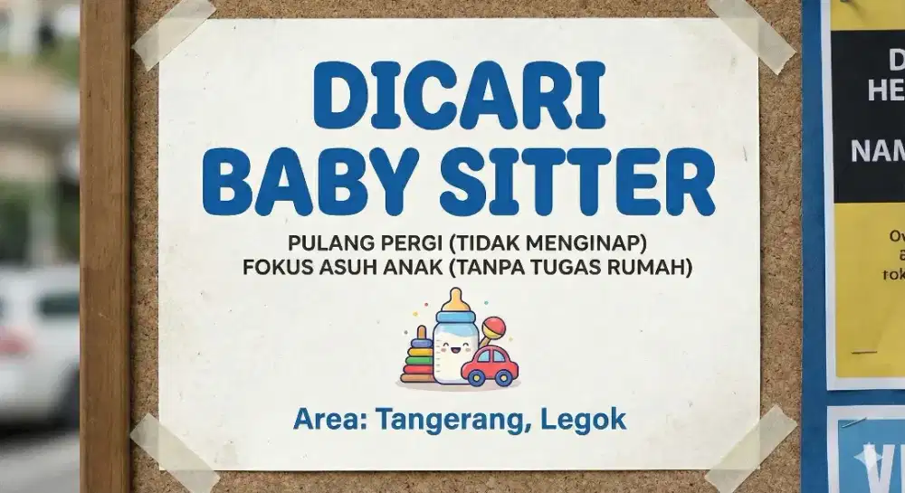 Lowongan Pengasuh Anak di Legok Tangerang (Tidak Urus Rumah)