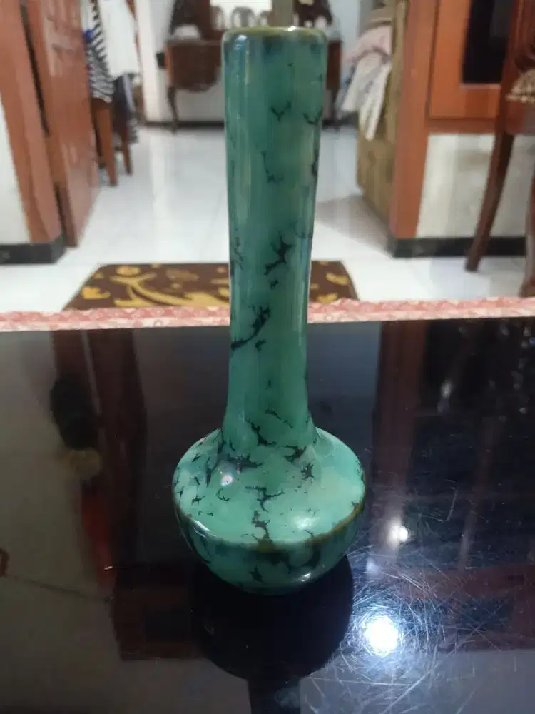 Jual vas bunga warna hijau kebiruan