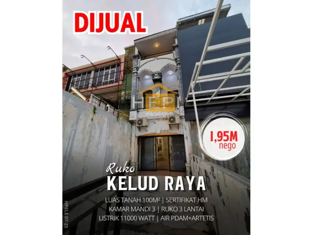 Dijual Ruko di Kelud Raya Semarang