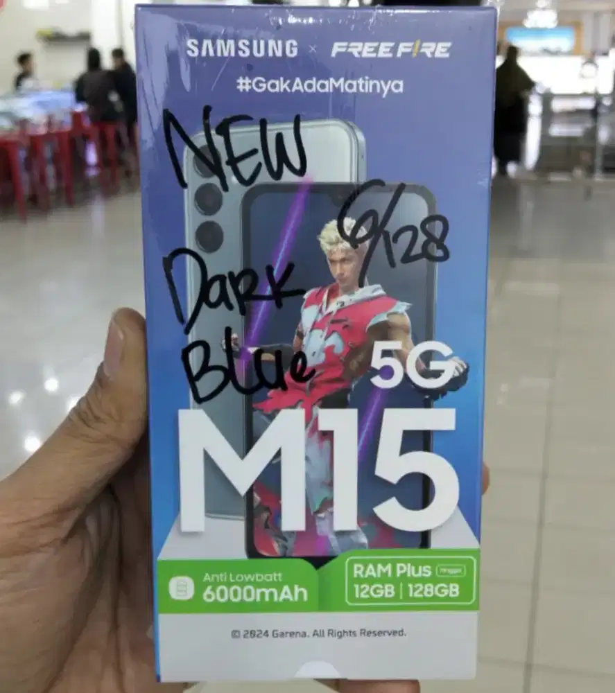 Samsung Galaxy M15 5G 6GB+128GB Dark Blue BNIB Garansi Resmi SEIN