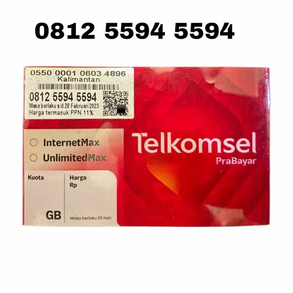Nomor cantik kartu perdana simpati telkomsel 5G murah rapi