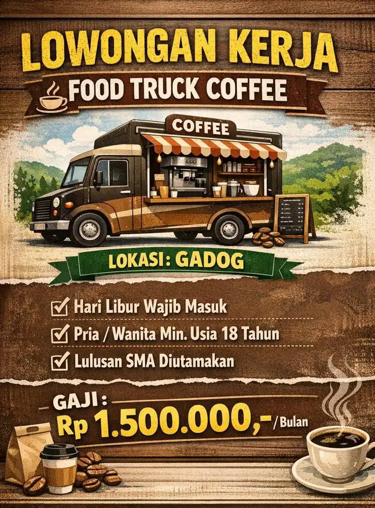 Lowongan di Cafe Food Truck