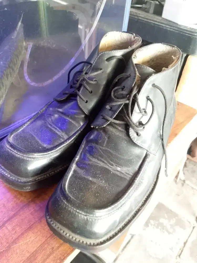 Sepatu Boot kulit asli Buccheri (39)