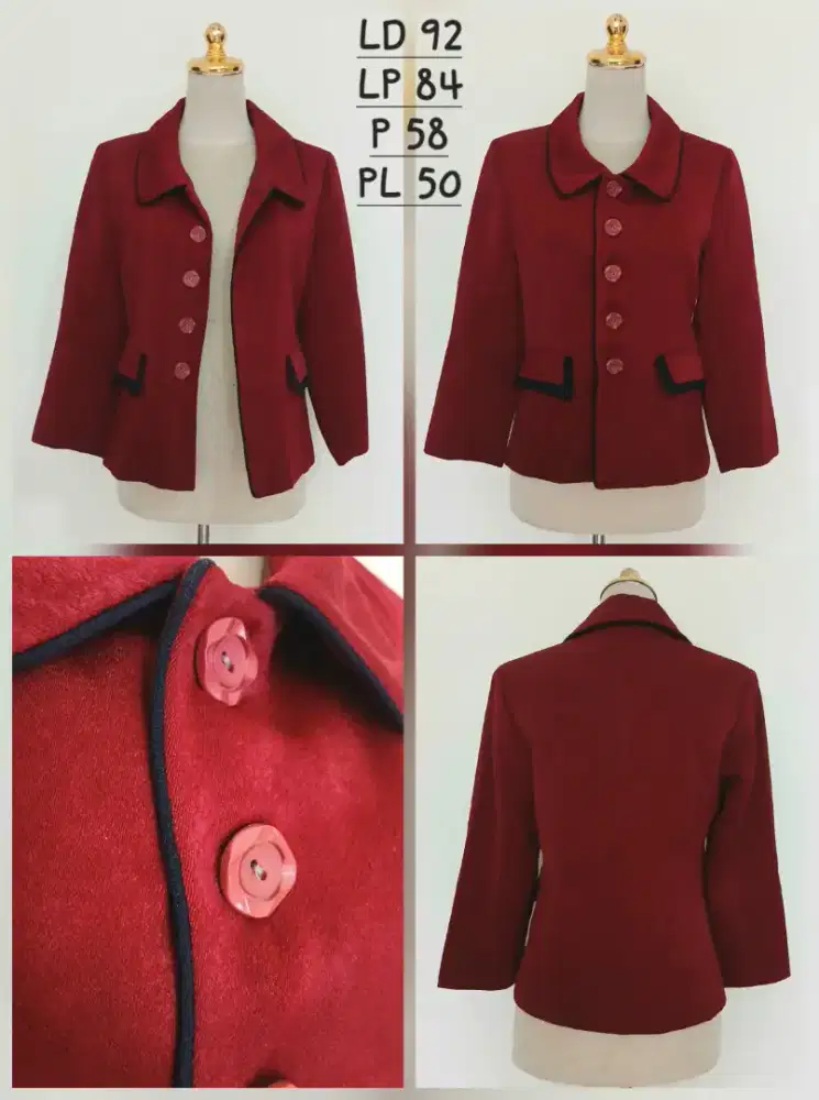 Blazer wanita Bili size M, preloved
