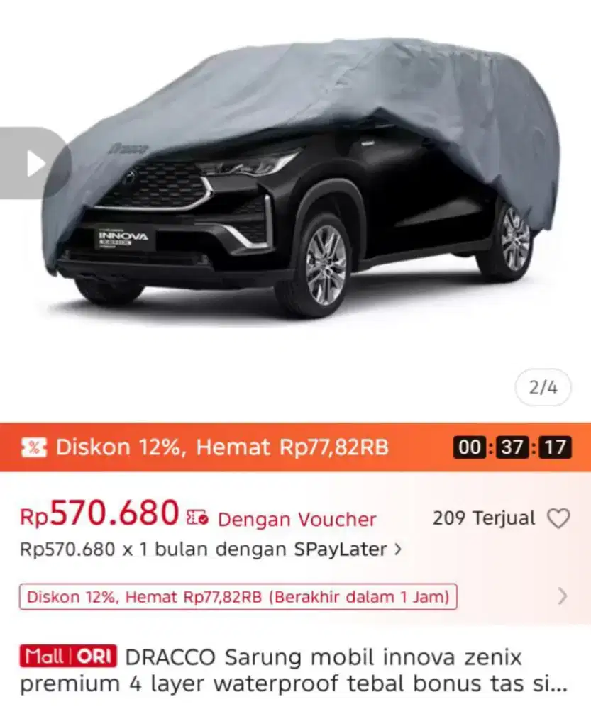 Cover mobil  kijang Innova