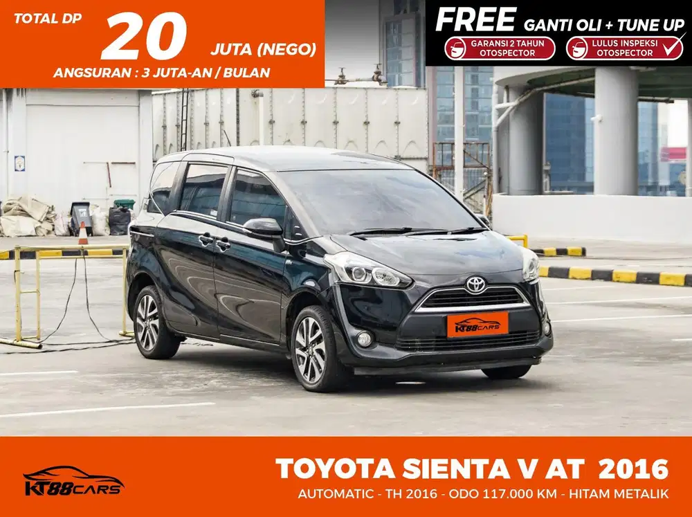 DP 20jt Bergaransi TOYOTA SIENTA V AT