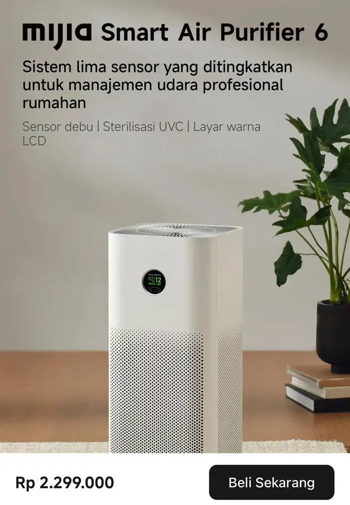Mijia Smart Air Purifier  6// Promo Cicilan Bunga 0%