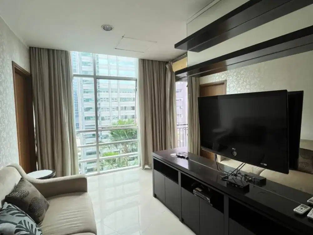 Sewa Apartemen Sahid Sudirman Residence 2BR 80sqm Pusat Bisnis Jakarta