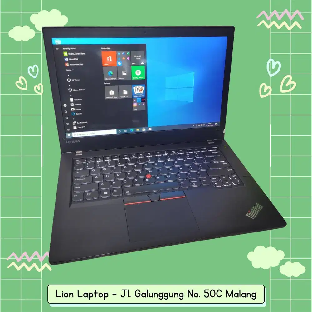 RAM 8GB SSD 256GB i5 Touchscreen Lenovo Thinkpad T470 [12|01]