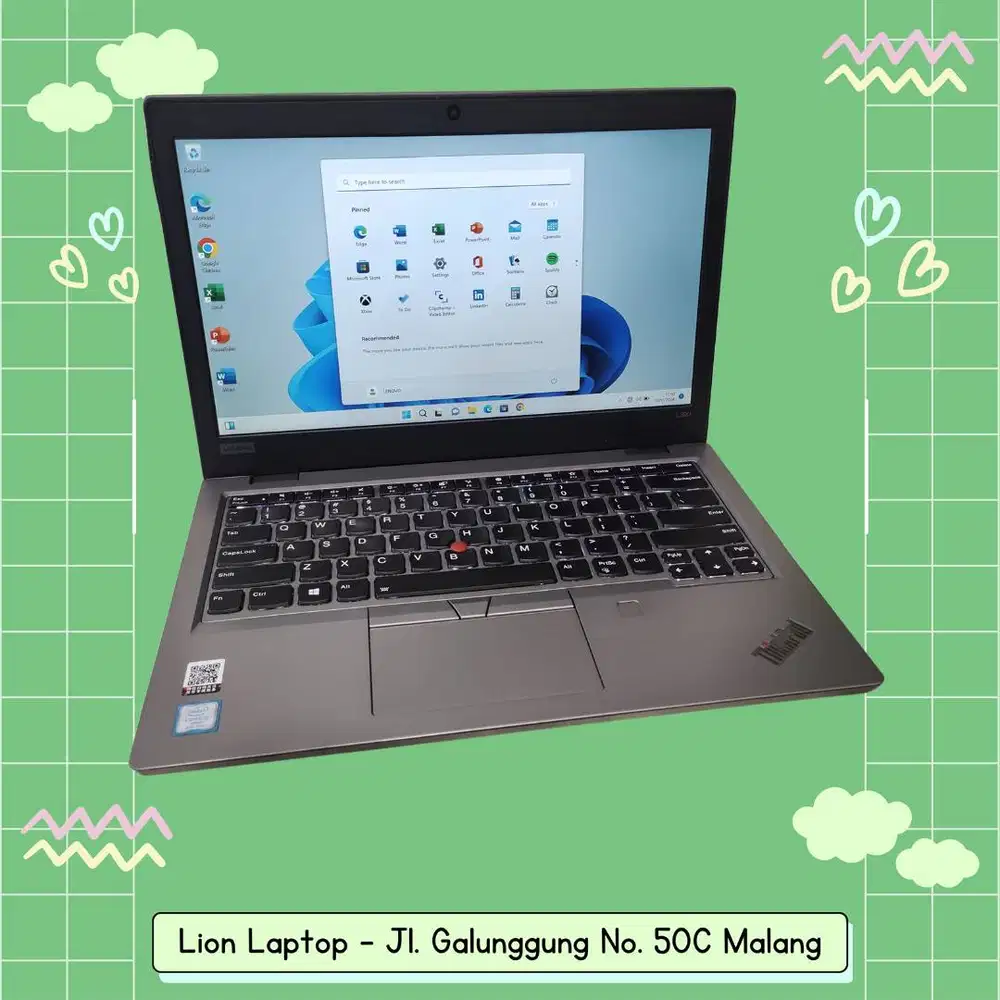 Core i5 Gen 8 RAM 8GB SSD 256GB Lenovo Thinkpad L390 [12|01]