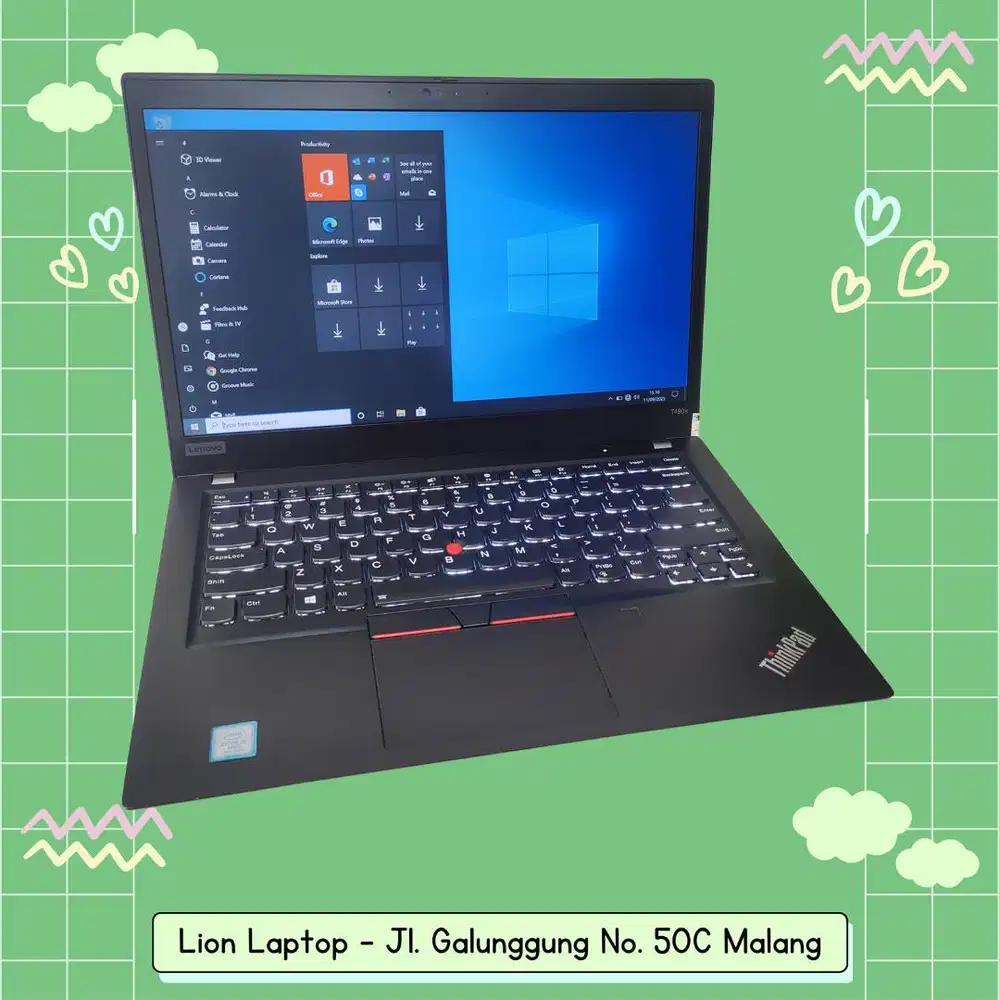 RAM 16GB SSD 512GB Core i5 Slim Lenovo Thinkpad T490s [12|01]