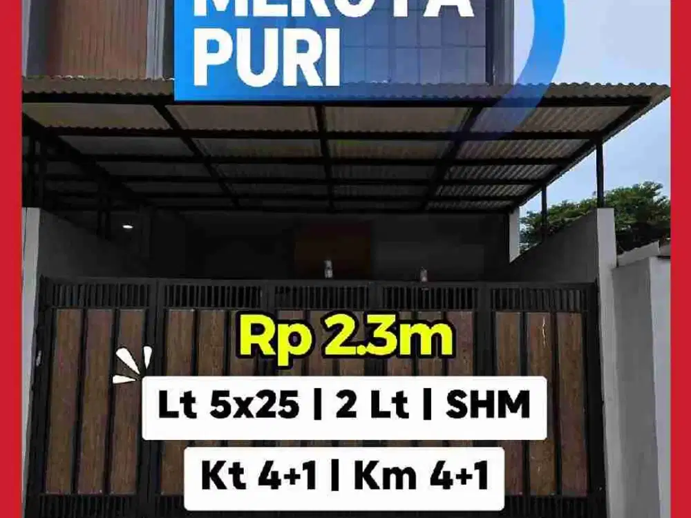 Wilson Rumah Baru 4+1 Kt di meruya puri kav dki