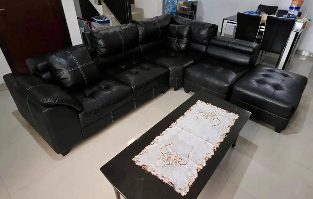 Sofa kursi  L ruang tamu