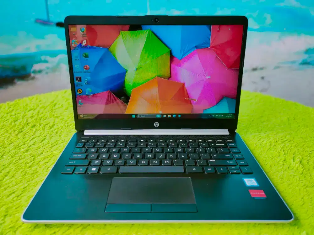 LAPTOP HP14CM SLIM i5 GEN 8 DOUBLE VGA DOUBLE PENYIMPANAN GAME JOS
