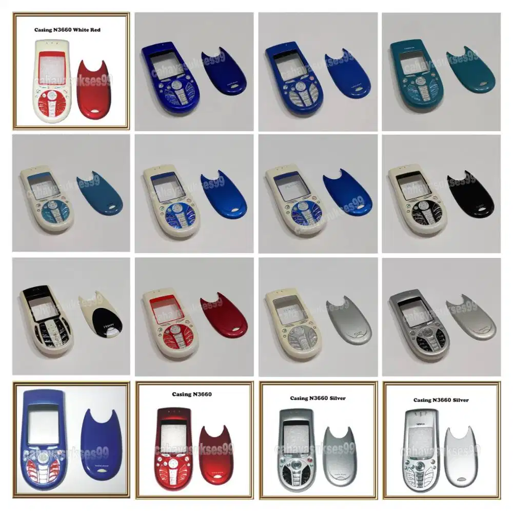 Casing HP Jadul Nokia 3660 Housing Handphone Aksesoris Case Cover