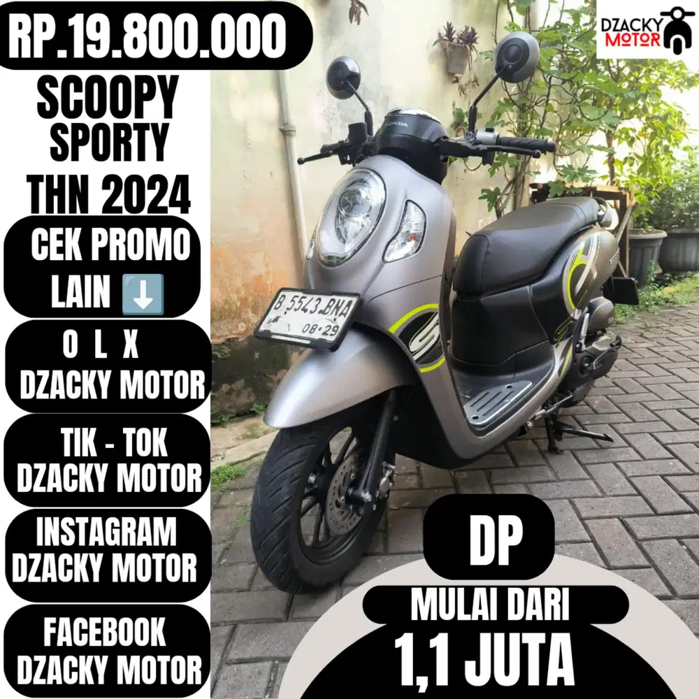 SCOOPY SPORTY THN 2024 SECOND LIKE NEW