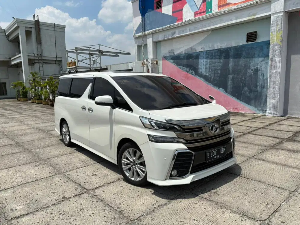 ‼️low odo 65k‼️Toyota Vellfire 2.5 Z CBU sunroof Putih 2015 2016