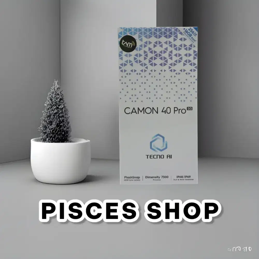 TECNO CAMON 40 PRO 5G RAM 8/256 NEW Segel Garansi Resmi 1 Tahun
