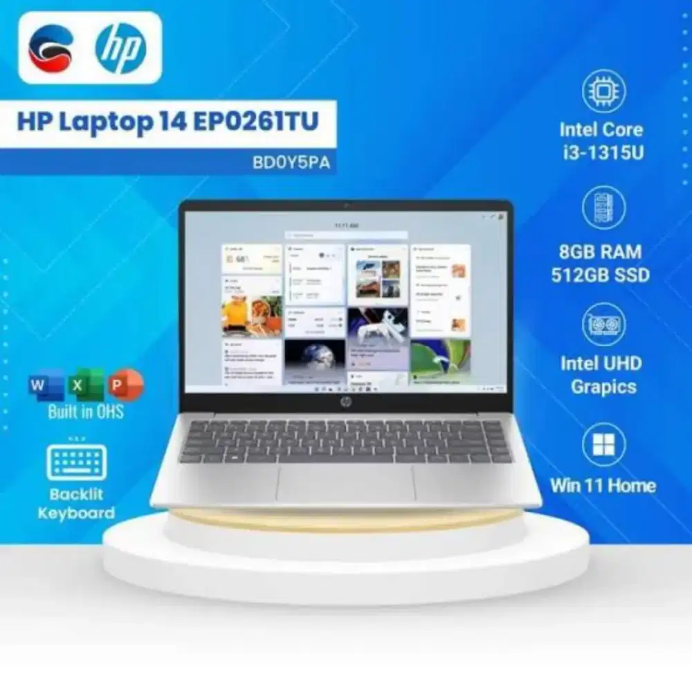 Kredit Laptop HP Laptop 14-EP0261TU Menggunakan Home Credit