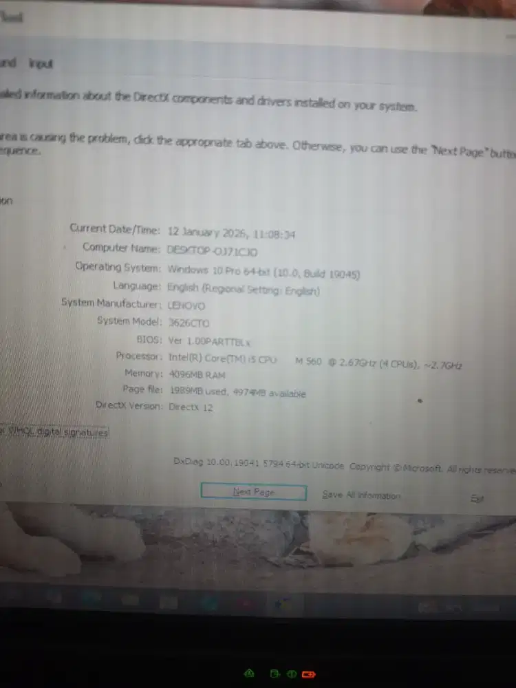 Lenovo thinkpad X201
