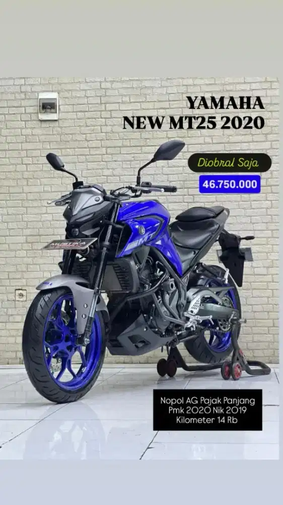 NEKED BIKE‼️ Yamaha New MT 25 Facelift PMK 2020 | Dava Mustika